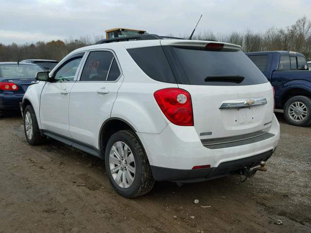 2CNALPECXB6448632 - 2011 CHEVROLET EQUINOX LT WHITE photo 3