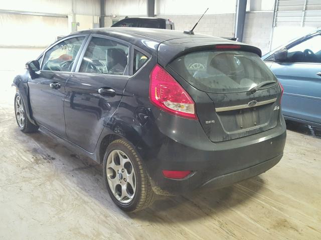 3FADP4FJ8BM102477 - 2011 FORD FIESTA SES BLACK photo 3