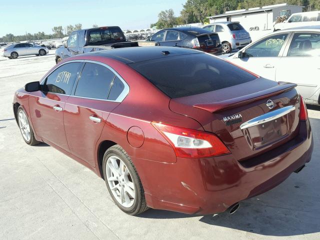 1N4AA5AP4BC836816 - 2011 NISSAN MAXIMA S RED photo 3