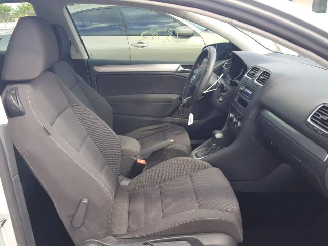 WVWBA7AJ8AW265219 - 2010 VOLKSWAGEN GOLF SILVER photo 5