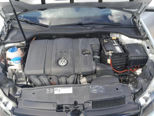 WVWBA7AJ8AW265219 - 2010 VOLKSWAGEN GOLF SILVER photo 7