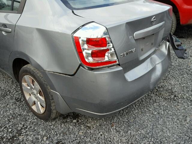 3N1AB61E78L670822 - 2008 NISSAN SENTRA 2.0 GRAY photo 9