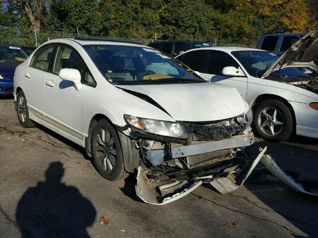 2HGFA16839H524425 - 2009 HONDA CIVIC EX WHITE photo 1