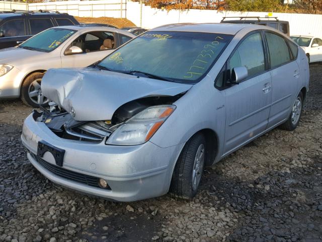 JTDKB20U077567375 - 2007 TOYOTA PRIUS SILVER photo 2