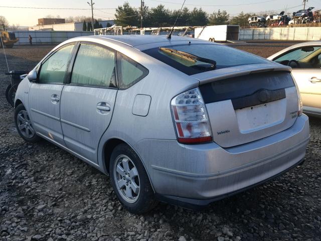 JTDKB20U077567375 - 2007 TOYOTA PRIUS SILVER photo 3