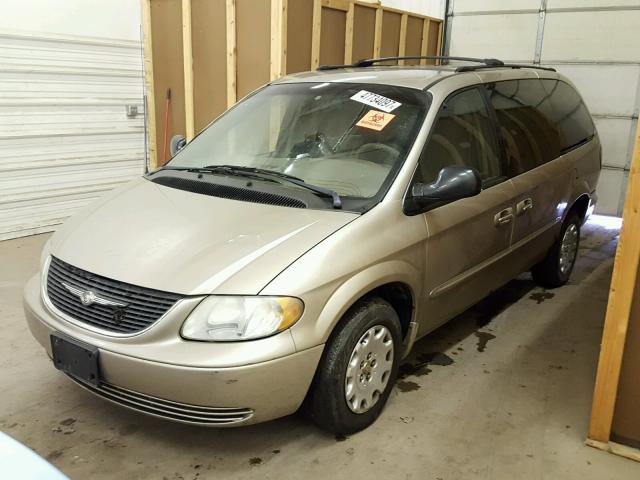 2C4GP44342R746921 - 2002 CHRYSLER TOWN & COU TAN photo 2
