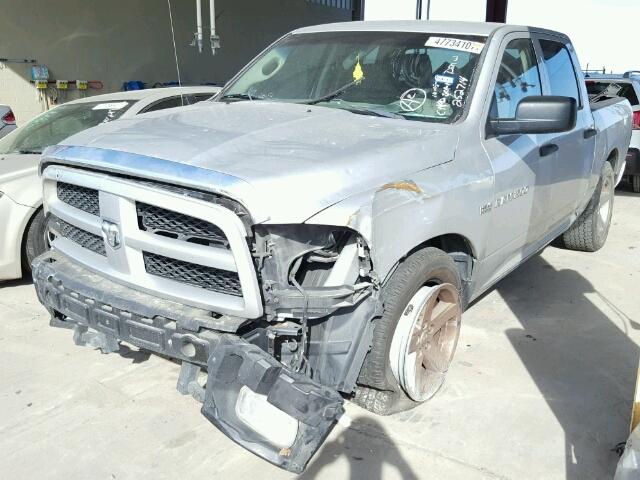 1C6RD6KT9CS220985 - 2012 DODGE RAM 1500 S SILVER photo 2