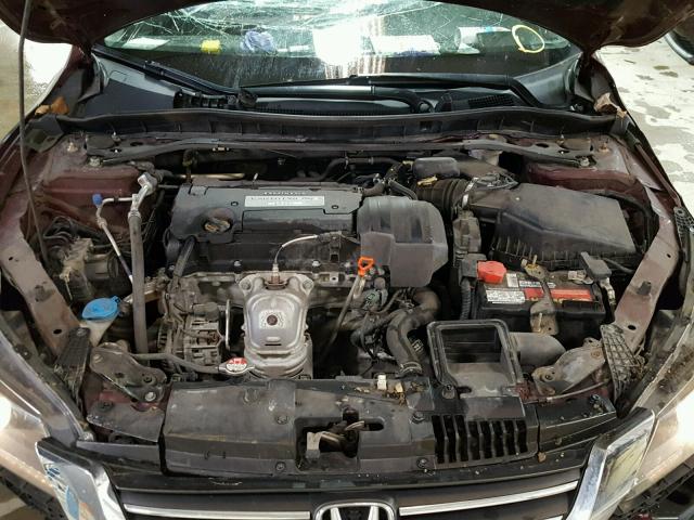 1HGCR2F51DA222095 - 2013 HONDA ACCORD SPO BURGUNDY photo 7