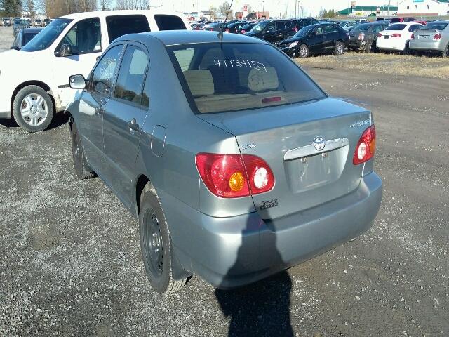 2T1BR32E54C798144 - 2004 TOYOTA COROLLA CE GRAY photo 3