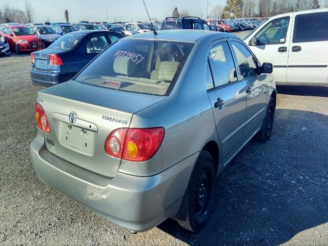 2T1BR32E54C798144 - 2004 TOYOTA COROLLA CE GRAY photo 4