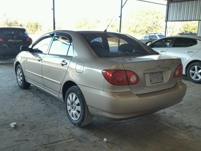 1NXBR32E84Z253554 - 2004 TOYOTA COROLLA CE TAN photo 3