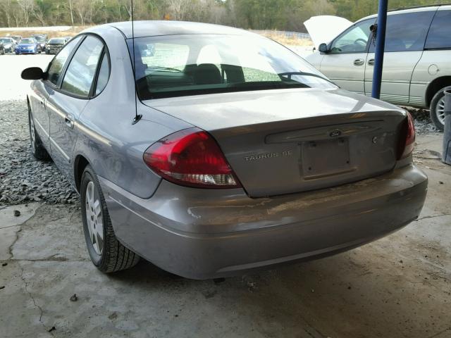 1FAFP53U86A212459 - 2006 FORD TAURUS SE SILVER photo 3