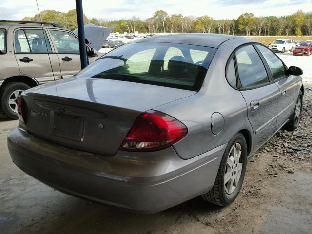 1FAFP53U86A212459 - 2006 FORD TAURUS SE SILVER photo 4