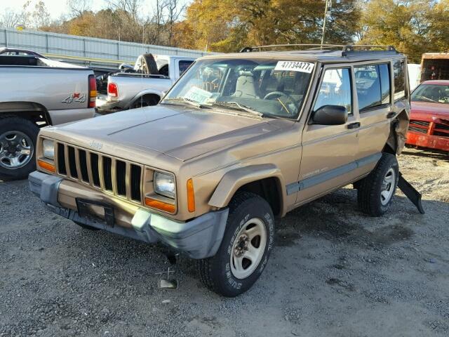 1J4FF48S3YL242226 - 2000 JEEP CHEROKEE S TAN photo 2