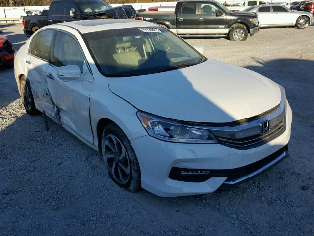 1HGCR3F89HA025200 - 2017 HONDA ACCORD EXL WHITE photo 1