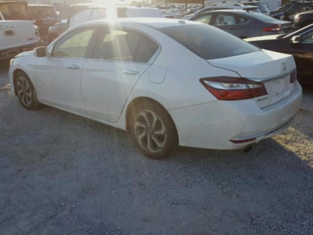 1HGCR3F89HA025200 - 2017 HONDA ACCORD EXL WHITE photo 3