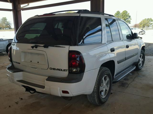 1GNDS13S342134016 - 2004 CHEVROLET TRAILBLAZE WHITE photo 4