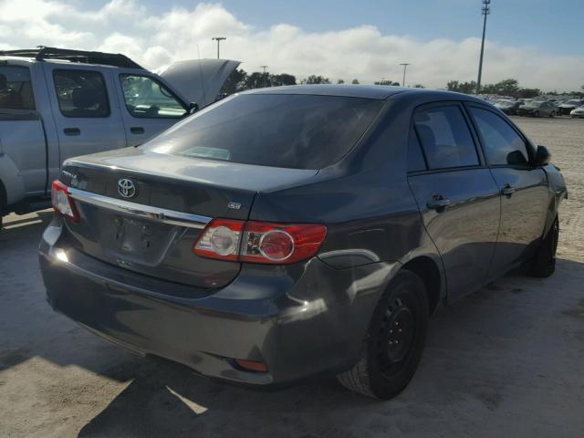 2T1BU4EE2CC826853 - 2012 TOYOTA COROLLA BA GRAY photo 4