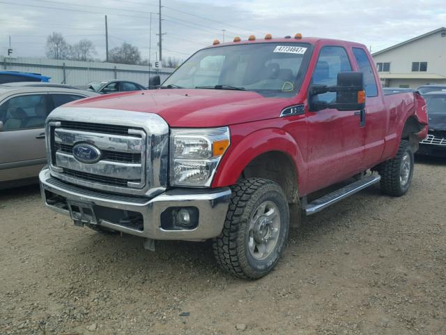 1FT7X2B63FEA62799 - 2015 FORD F250 SUPER RED photo 2