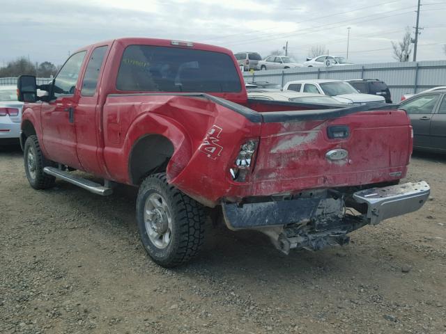 1FT7X2B63FEA62799 - 2015 FORD F250 SUPER RED photo 3