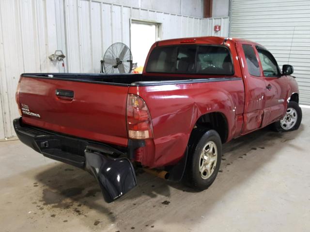 5TETX22NX7Z360867 - 2007 TOYOTA TACOMA ACC RED photo 4