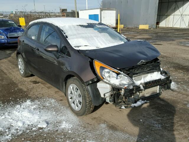 KNADM5A3XD6856997 - 2013 KIA RIO LX BROWN photo 1