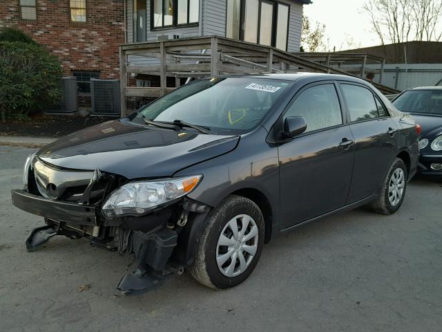 2T1BU4EE3BC752664 - 2011 TOYOTA COROLLA BA GRAY photo 2