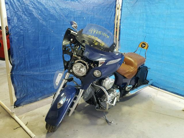 56KTCAAA9E3315283 - 2014 INDIAN MOTORCYCLE CO. CHIEFTAIN BLUE photo 2