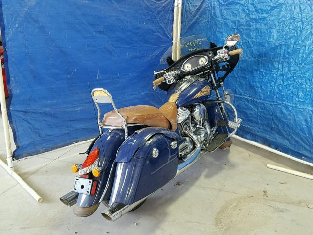 56KTCAAA9E3315283 - 2014 INDIAN MOTORCYCLE CO. CHIEFTAIN BLUE photo 4