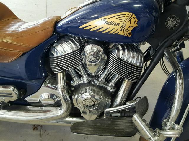 56KTCAAA9E3315283 - 2014 INDIAN MOTORCYCLE CO. CHIEFTAIN BLUE photo 7