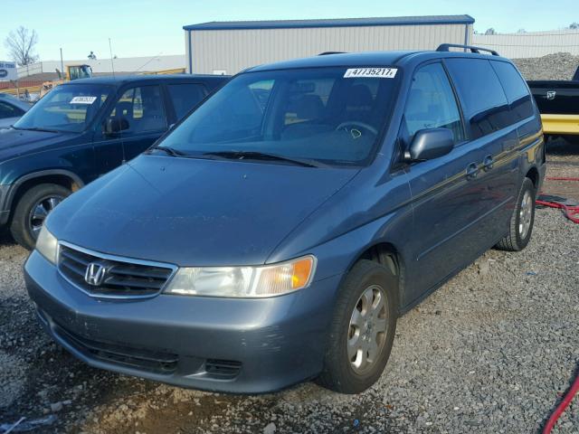 5FNRL18652B021119 - 2002 HONDA ODYSSEY EX GRAY photo 2