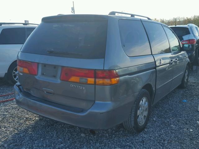 5FNRL18652B021119 - 2002 HONDA ODYSSEY EX GRAY photo 4