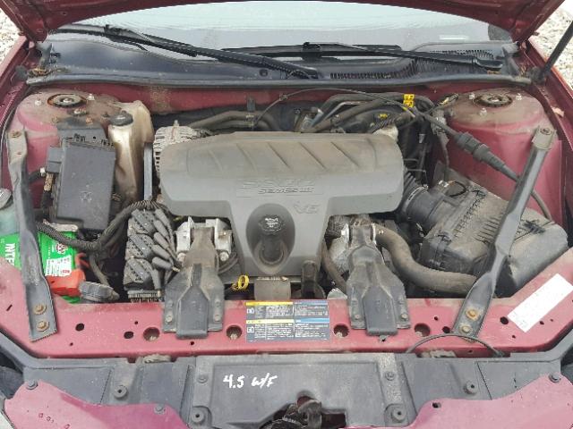 2G2WP552161119528 - 2006 PONTIAC GRAND PRIX მუქწითელი ფოტო 7