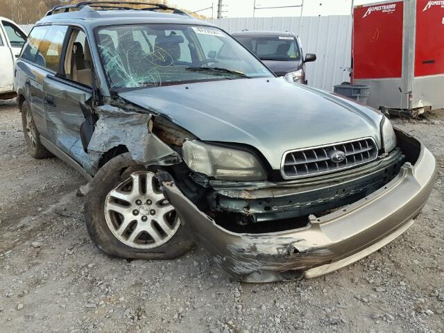 4S3BH675747641665 - 2004 SUBARU LEGACY OUT GREEN photo 9