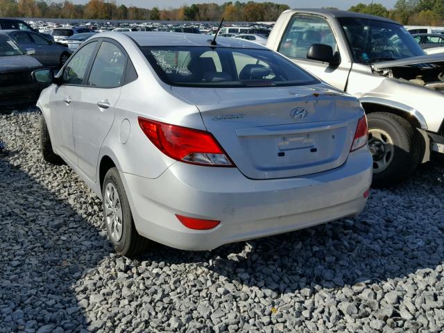 KMHCT4AEXHU289331 - 2017 HYUNDAI ACCENT SE SILVER photo 3