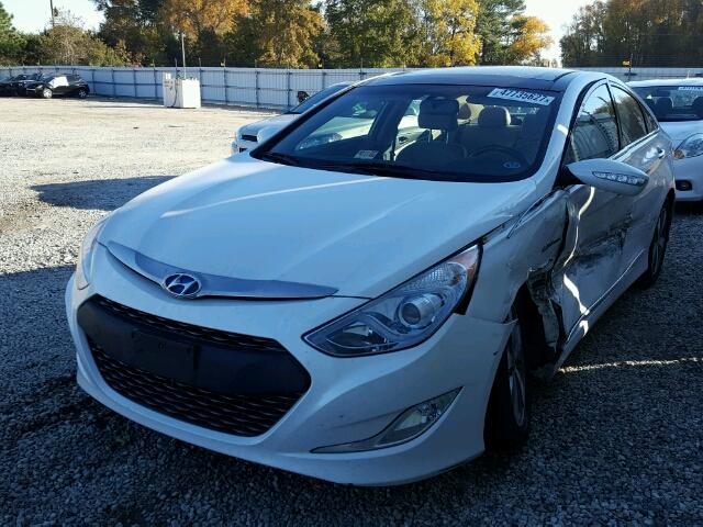 KMHEC4A4XBA011036 - 2011 HYUNDAI SONATA HYB WHITE photo 2