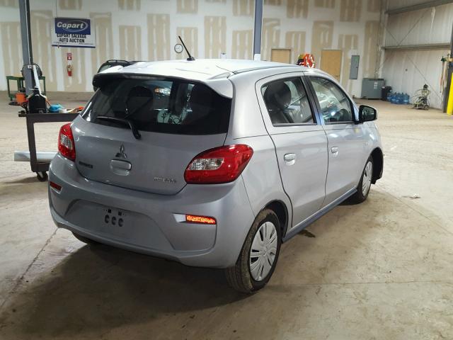 ML32A3HJ5HH018319 - 2017 MITSUBISHI MIRAGE ES SILVER photo 4