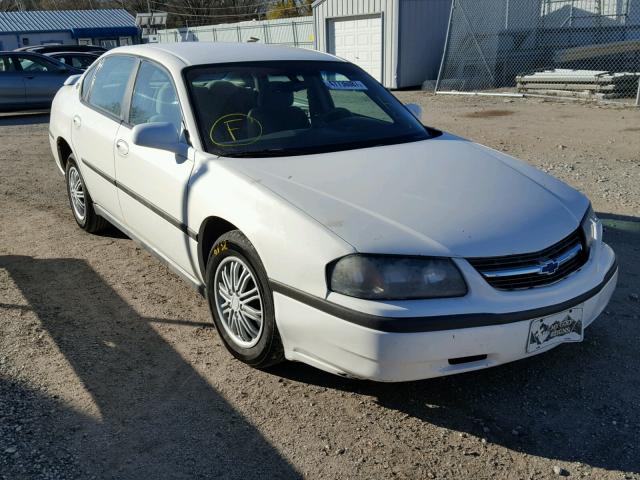 2G1WF52E549458040 - 2004 CHEVROLET IMPALA WHITE photo 1