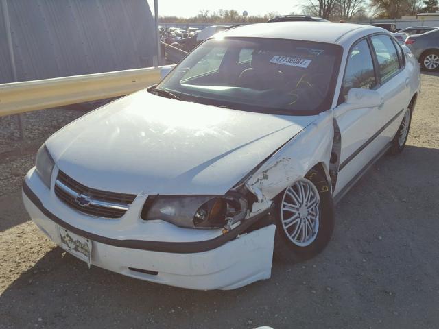 2G1WF52E549458040 - 2004 CHEVROLET IMPALA WHITE photo 2