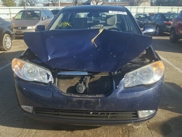 KMHDU4AD7AU916002 - 2010 HYUNDAI ELANTRA BL BLUE photo 9