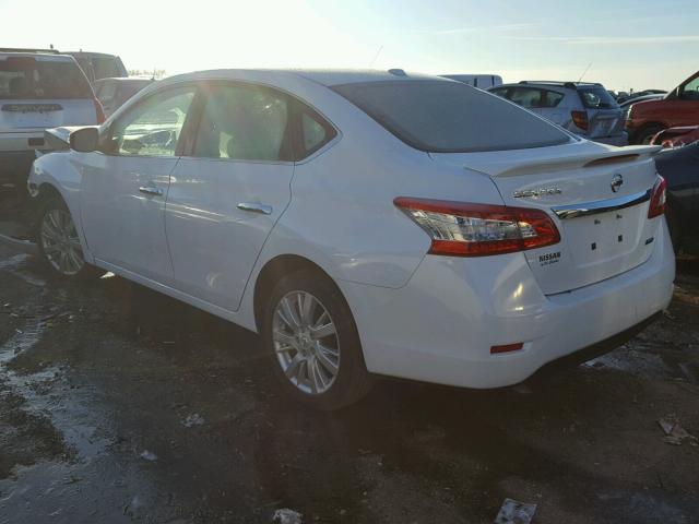 3N1AB7AP0EY289724 - 2014 NISSAN SENTRA S WHITE photo 3