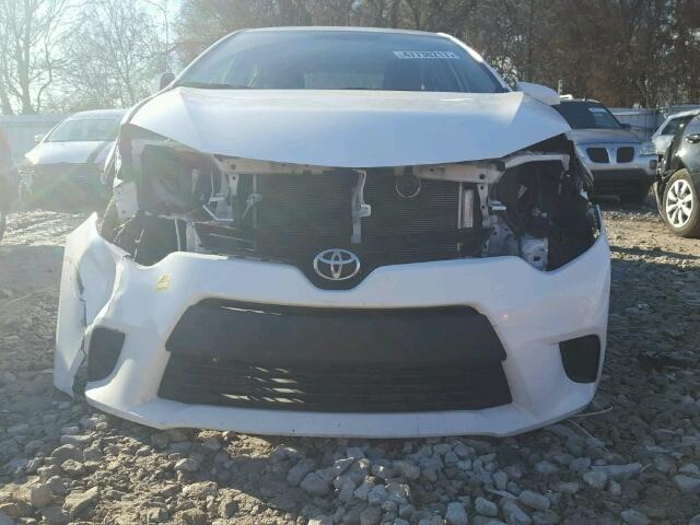 2T1BURHE0EC017380 - 2014 TOYOTA COROLLA L WHITE photo 9