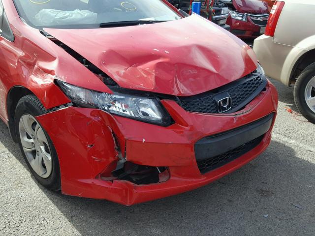 2HGFG3B56DH501073 - 2013 HONDA CIVIC LX RED photo 9