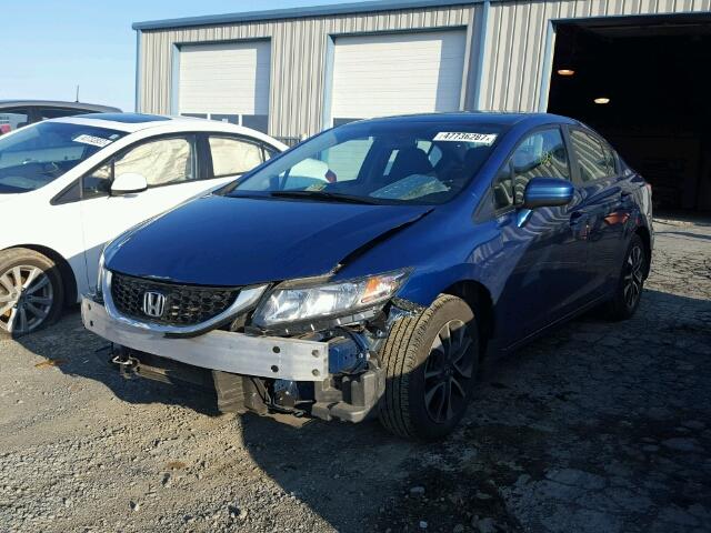 19XFB2F80FE083281 - 2015 HONDA CIVIC EX ლურჯი ფოტო 2