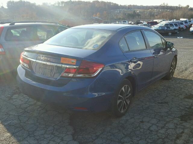 19XFB2F80FE083281 - 2015 HONDA CIVIC EX ლურჯი ფოტო 4