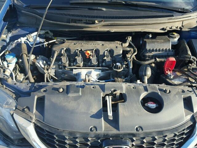 19XFB2F80FE083281 - 2015 HONDA CIVIC EX ლურჯი ფოტო 7