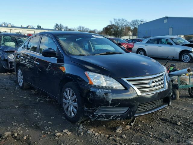 3N1AB7AP4DL637004 - 2013 NISSAN SENTRA S BLACK photo 1