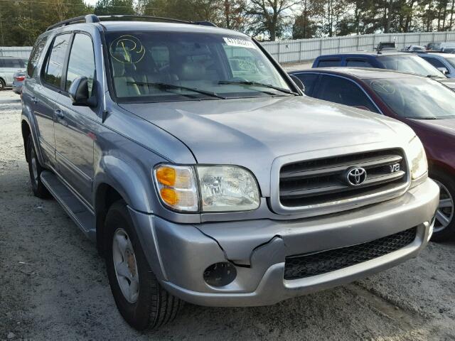 5TDZT34A61S046675 - 2001 TOYOTA SEQUOIA SR SILVER photo 1