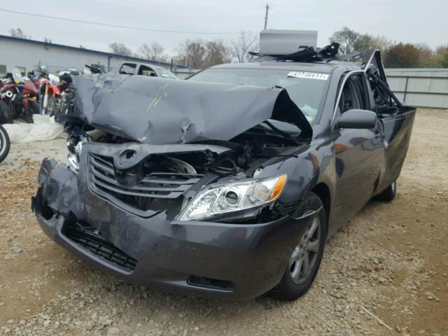 4T4BE46K98R029237 - 2008 TOYOTA CAMRY CE GRAY photo 2