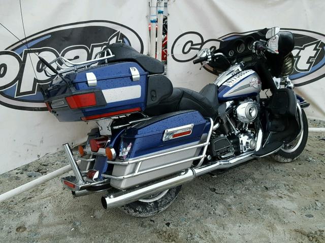 1HD1FC4117Y641384 - 2007 HARLEY-DAVIDSON FLHTCUI BLUE photo 4